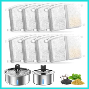 8 filtros de repuesto para fuente de agua de acero inoxidable para perros, fuente de agua para mascotas... - Imagen 1 de 4