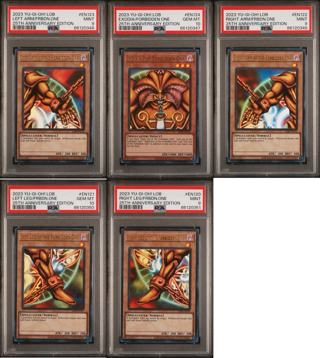 PSA Exodia Yu-Gi-Oh! Individual Cards for sale | eBay