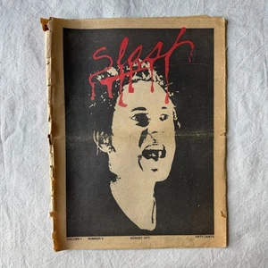 Slash Magazine Vol 1 #3 August 1977 LA Punk Rock Johnny Rotten Sex Pistols Germs - Bild 1 von 4