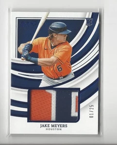 2022 Immaculate Collection Remarkable Rookie Blue Jake Meyers PATCH Astros 01/25 - Picture 1 of 2