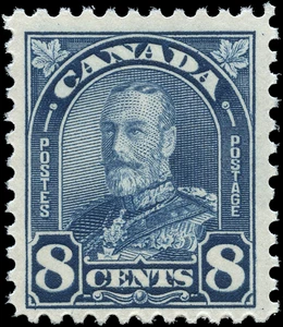 Canada MNH F+ 8c Scott #171 1930 King George V Arch/Leaf Stamp - Bild 1 von 2