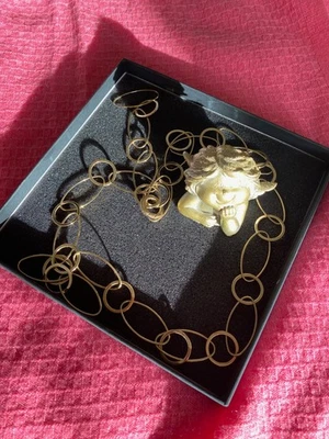  Schmuck Pierre Lang Halskette XXL Gesamtlänge  ca. 108 cm gold  wie NEU - Bild 1 von 3