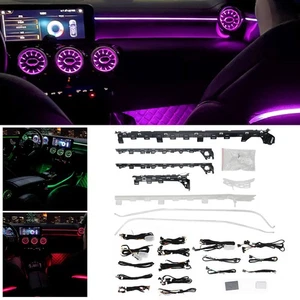 64 Color LED Umgebungslicht Air Vent Atmosphäre Lamp für W118 CLA/A-Klasse W177 - Bild 1 von 9