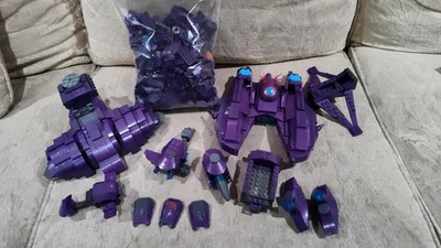 HALO Mega Blocks Covenant Warships Plus Extra Vehicles And Parts Lot  - Image 1 of 4