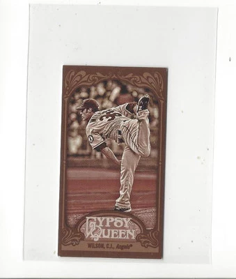 2012 Topps Gypsy Queen Mini Sepia #288 C.J. Wilson Angels /99  - Image 1 of 2