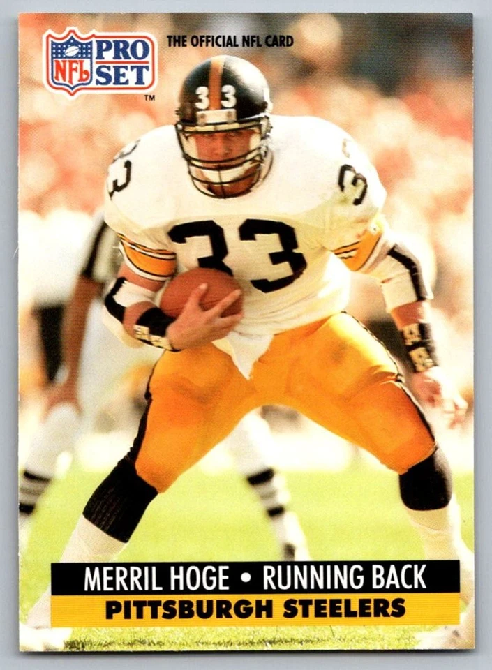 1991 Pro Set Spanish Merril Hoge Pittsburgh Steelers #203 - Image 1 of 2