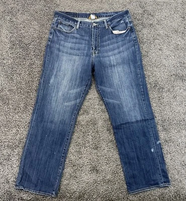 Lucky Brand 181 Relaxed Straight Men’s 38x31 Denim Jeans Blue Stretch - Image 1 of 4