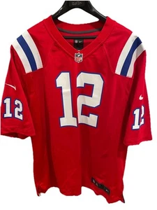 New England Patriots Tom Brady Red Nike On Field NFL Jersey Size XL - Picture 1 of 12