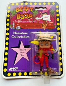VINTAGE BETTY BOOP FIGURES MINIATURES MINT UNOPENED ON CARD - Picture 1 of 6
