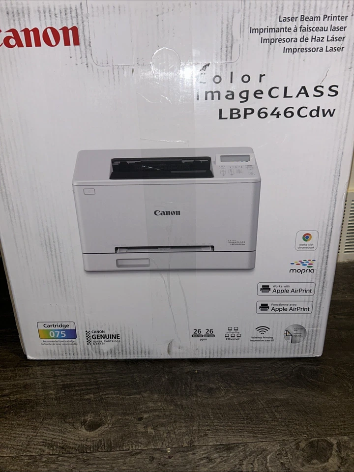Canon - imageCLASS LBP646Cdw Wireless Duplex Color Laser Printer - White - Image 1 of 4