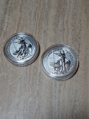 GREAT BRITAIN 2018 ORIENTAL BORDER | 1-OZ SILVER | LOT 2 COINS | BU ORIG CAPSULE - Image 1 of 2