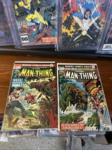 Man-Thing #2 & #3 1974 entrambi fumetti di alta qualità - Foto 1 di 24