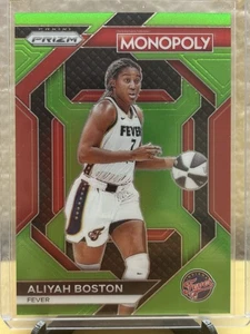 2024 Panini WNBA Monopoly Prizm Aliyah Boston GREEN #10/10 - Picture 1 of 2
