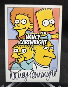 2001 Inkworks The Simpsons Mania Nancy Cartwright Autograph On-Card Auto Signed - Picture 1 of 6