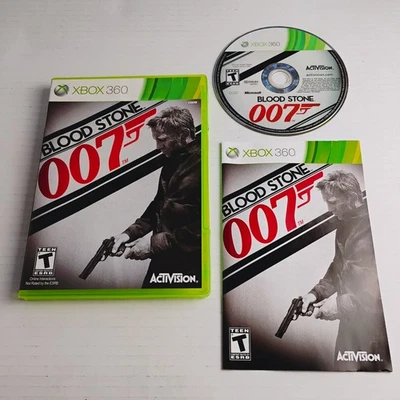 007 Blood Stone Xbox 360 в коробке с ручным восстановлением протестирован - Изображение 1 из 4