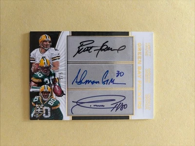 2017 Panini Limited Football Brett Favre, Ahman Green, Donald Driver Auto 5/5 - Imagem 1 de 4