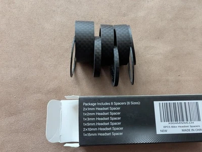 8件装碳纤维耳麦间距哑光表面轻便精密贴合 — 第 1/4 张图片