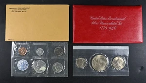 1963 & 1976 Bicentennial Silver Proof Coin Sets US Mint Uncirculated w/ COA - Picture 1 of 2