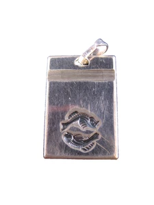 Vintage Sterling Silver 925 Pisces Pendant - Picture 1 of 7