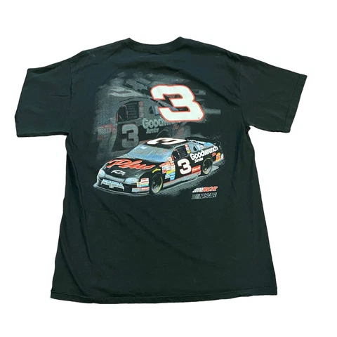 Nascar Dale Earnhardt Sr #3 The Legend Men’s Large T-shirt Black Cotton Tagless Cover