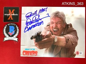 Tom Atkins Autogramm signed 8x10 Foto Night of the Creeps Beckett COA Horror - Bild 1 von 1