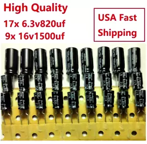 26pcs XBOX 360 Motherboard Capacitors Replacement Repair kit 820uf 6.3v - Picture 1 of 1