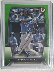 2023 Bowman Salvador Perez /399 Green Kansas City Royals - Picture 1 of 7