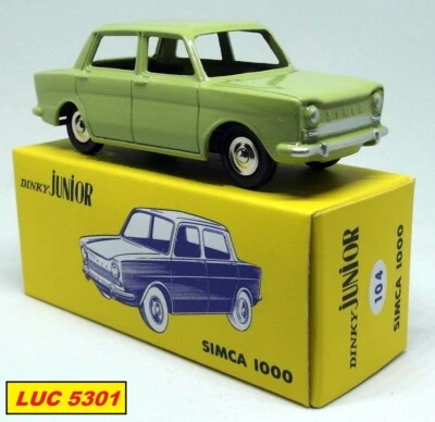 SIMCA 1000 JUNIOR VERTE  #104 SÉRIE LIMITÉE NOËL 2016 PAR DINKY TOYS / ATLAS  - Photo 1/2