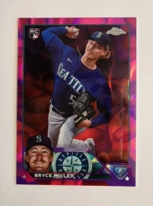 /299 Bryce Miller/P Mariners RC | 2023 Topps Chrom Rookie Karte #USC131 - Bild 1 von 8