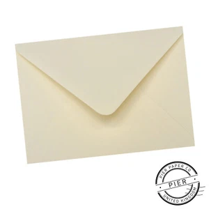 50 pack x C6 Ivory Envelopes 100gsm - Weddings 114 x 162mm 6 x 4" Pier Paper Co.