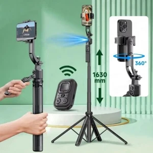 Gimbal Stabilisator Selfie Stick Stativ Smartphone Handy 360 Fernbedienung Faltbar IOS - Bild 1 von 8