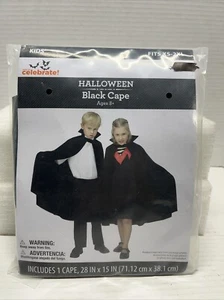 Capa negra vampiro juvenil Halloween se adapta a XS-2XL From Way To Celebrate Co. - Imagen 1 de 3