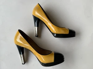 Chanel plateau tacco alto punta cappuccio taglia EUR 38,5 - Foto 1 di 24