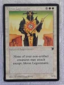 MTG Akron Legionnaire - Legends (LEG) Magic the Gathering Card Rare MP - Picture 1 of 6