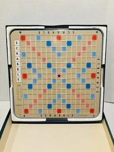 Vtg Scrabble Deluxe Edition w/ Turntable Board Complete Selchow & Righter 1977 - Picture 1 of 6