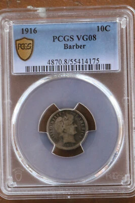 1916 - Barber Dime no mint mark - Image 1 of 3