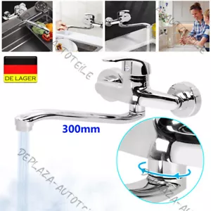 Wandarmatur Schwenkauslauf Kurzauslauf 300mm Wasserhahn Wand Mischbatterie Küche - Bild 1 von 17
