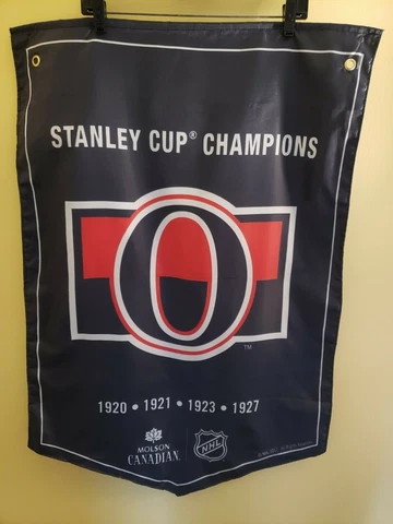 Ottawa Senators Stanley Cup Molson Canadian Dual-Sided NHL Hockey Banner Flag Cover
