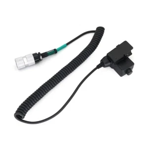 6 Pin Plug WalkieTalkie Headsets Adapters U94 PTT Cable for PRC152 Radios - Zdjęcie 1 z 8