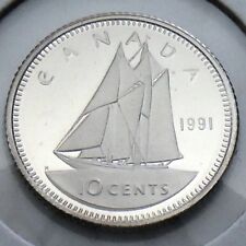 1991 Proof Canada 10 Ten Cents Dime Canadian Uncirculated Coin G339