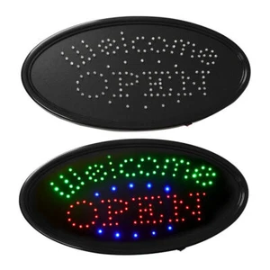 Ultra Bright Led Neon Light OVAL OPEN w/ Motion Animation ON/OFF Switch Sign - Picture 1 of 8