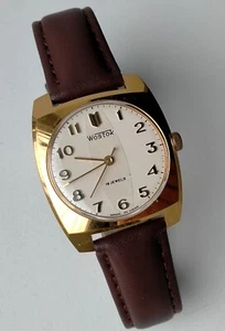 Vostok 2209 Gold Plated AU10 Vintage Fully Original Soviet Luxury Watch 1970s - Picture 1 of 11