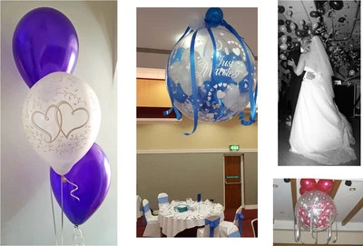 BALÕES/FITAS DE CASAMENTO FAÇA VOCÊ MESMO ROSA E BRANCO E PRIMEIRO BALÃO DE DANÇA - Imagem 1 de 4