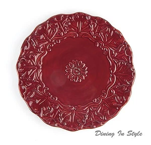 8-3/4" Salad Plate, SUPERB! Cranberry, Home Interiors, Better Homes & Gardens - Picture 1 of 3