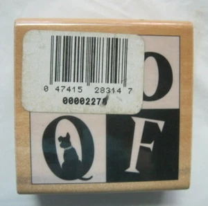 Woof Stempel ~ Holzhalterung Gummi ~ Hund Welpe Hund ~ Haustier ~ LBDAH - Bild 1 von 3