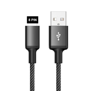 Heavy Duty 3-Pack Charger Cable 3ft USB Charging Cable, Nylon, Compatible Iphone - Picture 1 of 13
