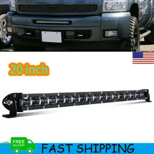 Hidden Bumper 20'' Slim LED Lights Bar Fit 07-13 Chevy Silverado 1500/2500/3500 - Picture 1 of 13