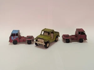 3 Stück Vintage Tootsietoy 1 Jeep, 2 Gravel Hauler Semi, Die Cast ohne Anhänger - Bild 1 von 18