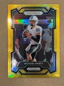 2024 Panini Prizm Draft Picks Michael Pratt Rc Gold Prizm 5/10 144 - Picture 1 of 2