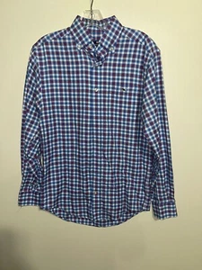 Vineyard Vines Tucker Mens Blue Red Plaid Button Down Shirt XS - Picture 1 of 8